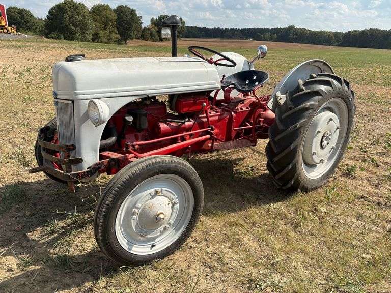 Ford 2N Tractor, Sherman transmission, loaded rear tires. Starts and moves image