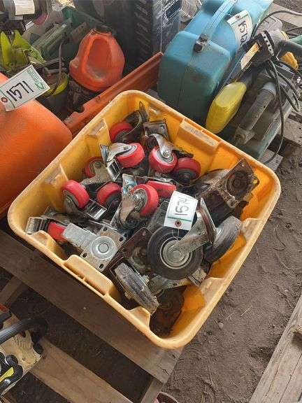 (16) 3" caster wheels & (22) 4" caster wheels, bldg:Green image