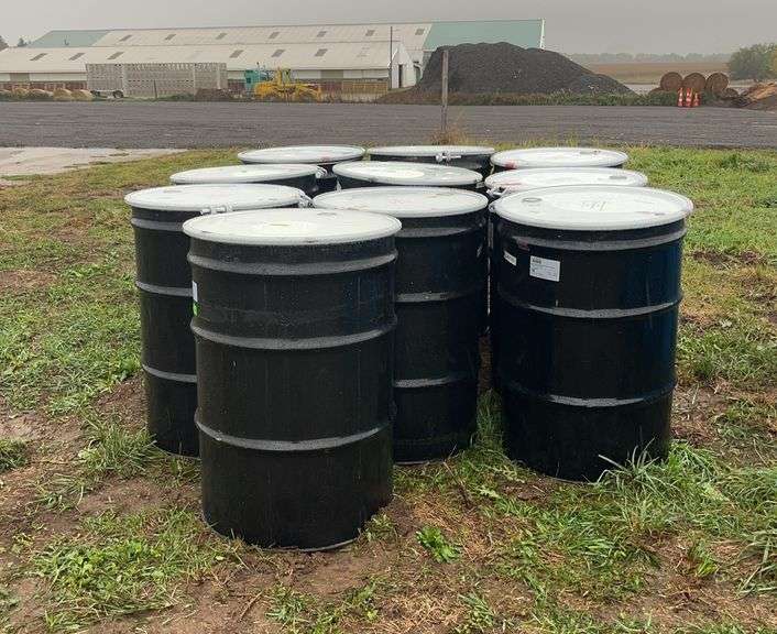 (10) removable lid food grade metal barrels, row:9 image