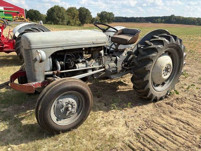Ferguson 30 Tractor, new front tires and battery, runs but clutch plate appears to be stuck to flywheel. image