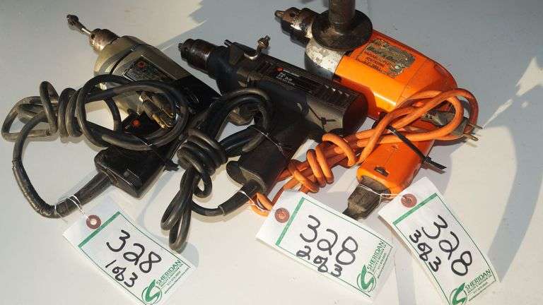 (3) Black & Decker Drills image
