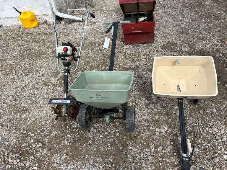 Push Spreader, Pull Spreader, & Rototiller image