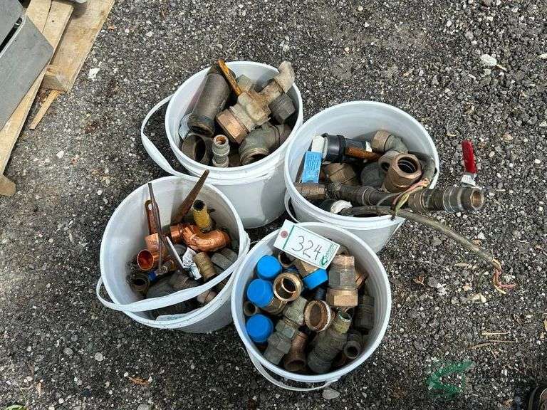 (4) Buckets of Assorted Fittings image