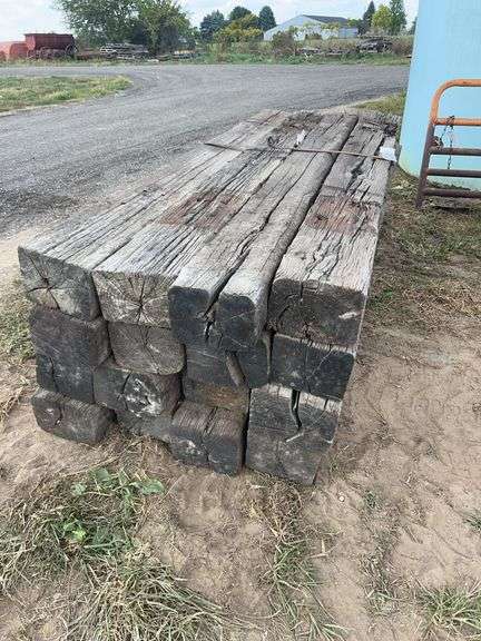 (16) 8' railroad ties, row:4 image