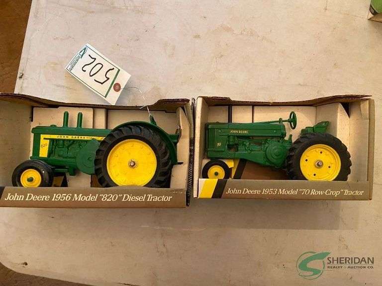 John Deere 70 and 820 toys in boxes image