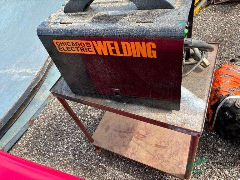 Chicago Electric Mig welder on stand image