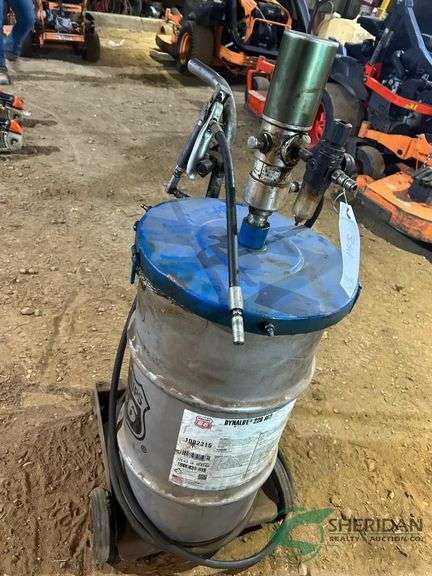 Grease barrel on cart image