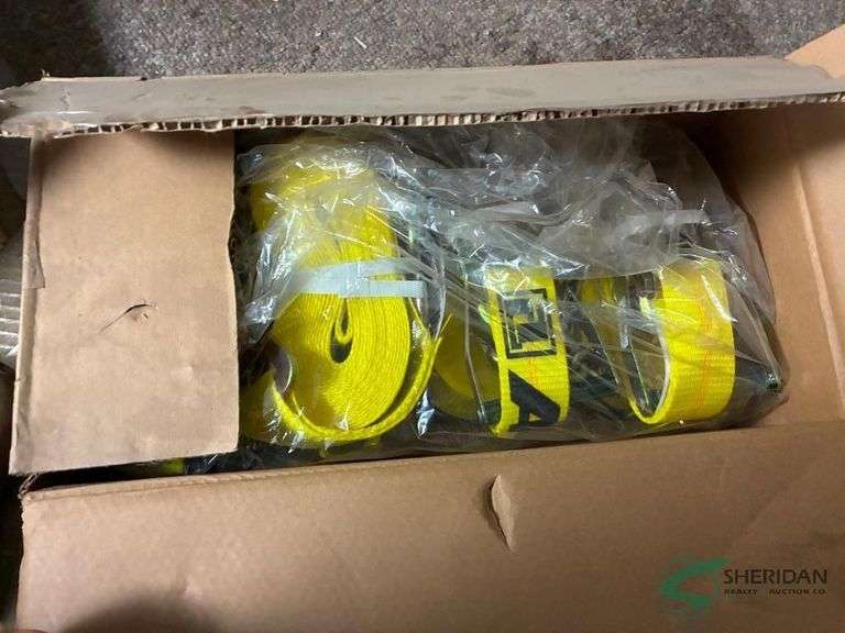 Box of new ratchet straps image