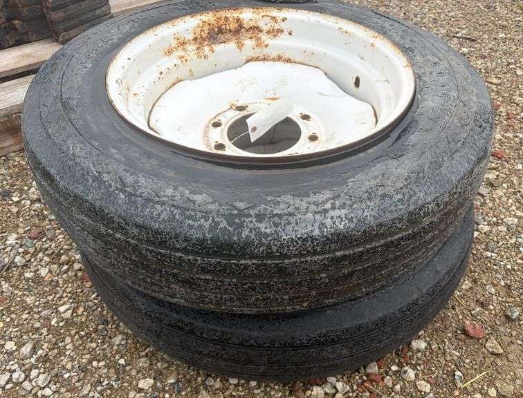 (2) 7.5-20 Tires on 8 Bolt Rims image