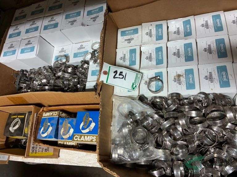 Numerous hose clamps image