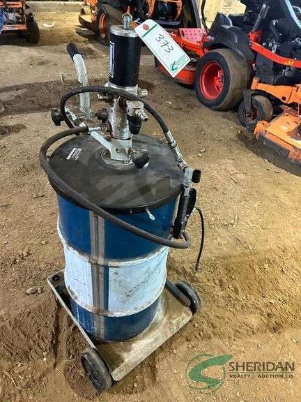 Grease barrel on cart image