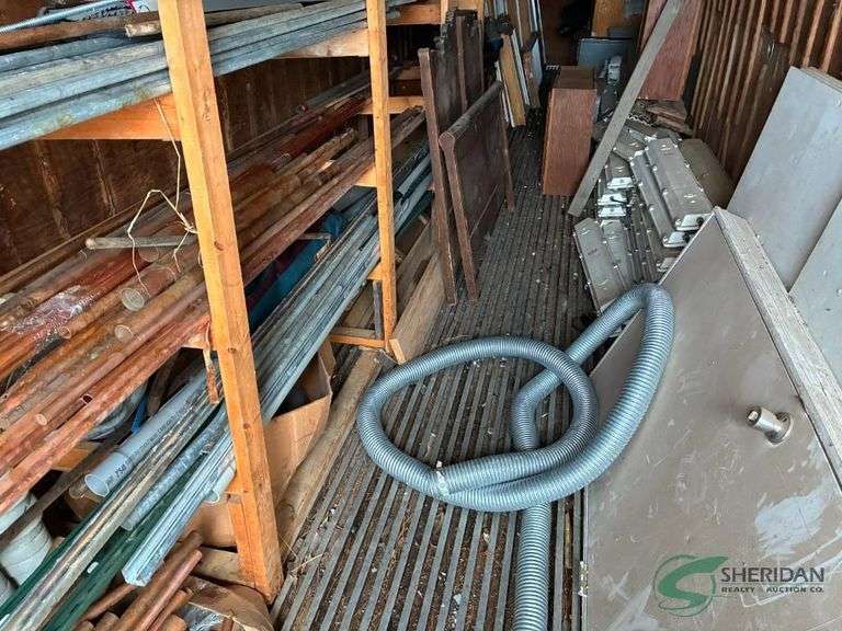 Contents of storage trailer numerous building materials must take all image