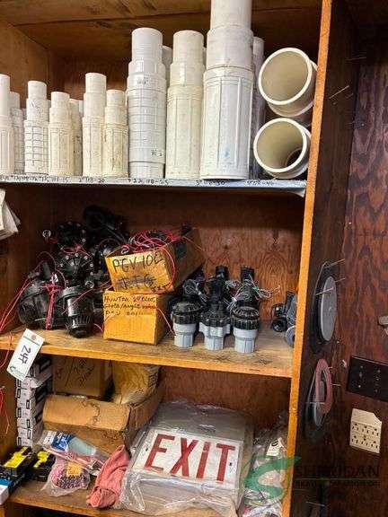 Numerous PVC repair slide fittings, valves, and more image