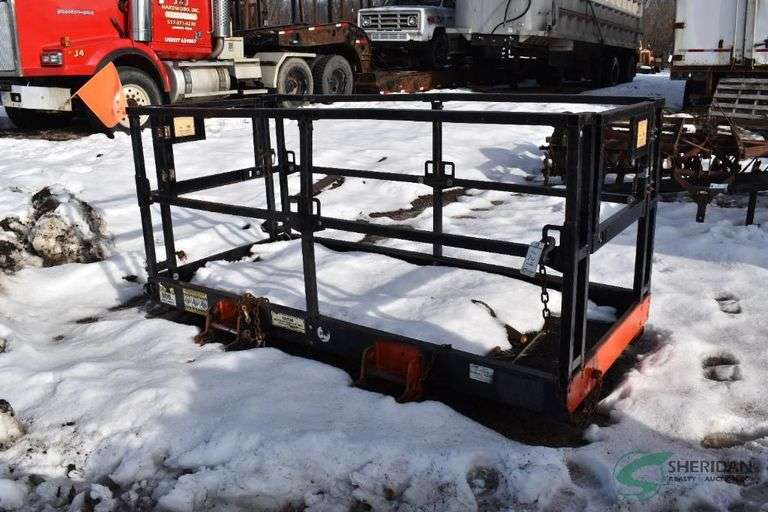 Basket lift for fork lift image