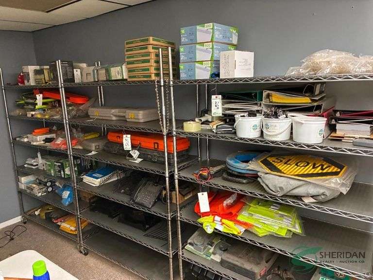 (3) Shelving units -contents not included image