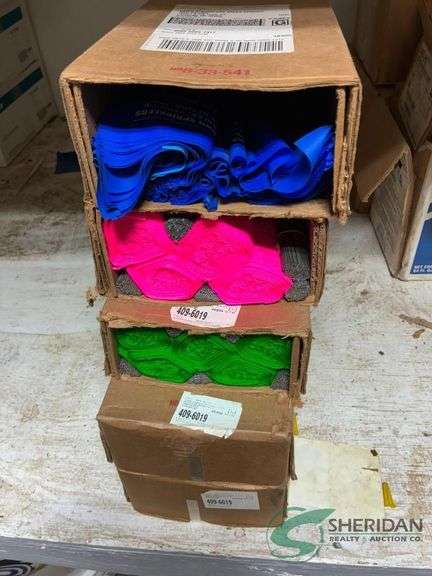 Numerous marker flags with LSI logo image