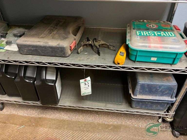 Contents of bottom 2 shelves image