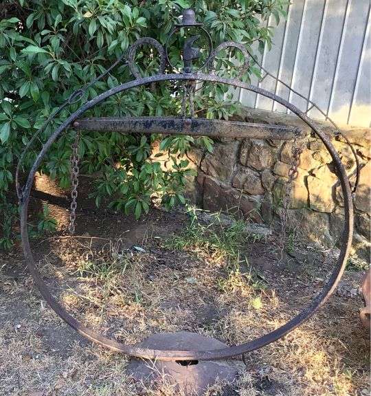 Cast Iron Cauldron and Stand