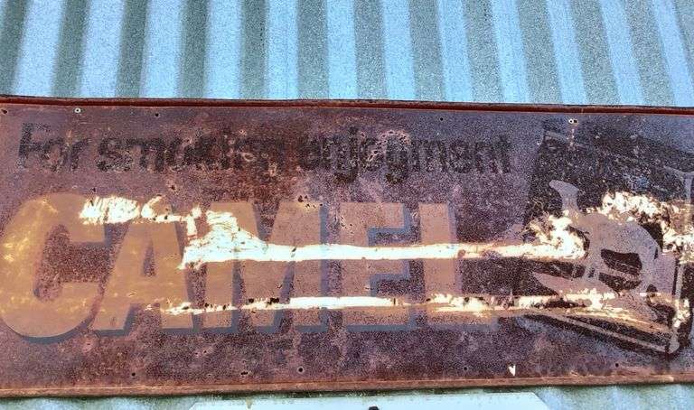 Camel Cigarette Sign - 32in x 12in