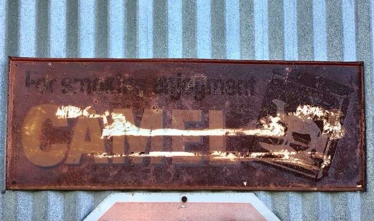 Camel Cigarette Sign - 32in x 12in