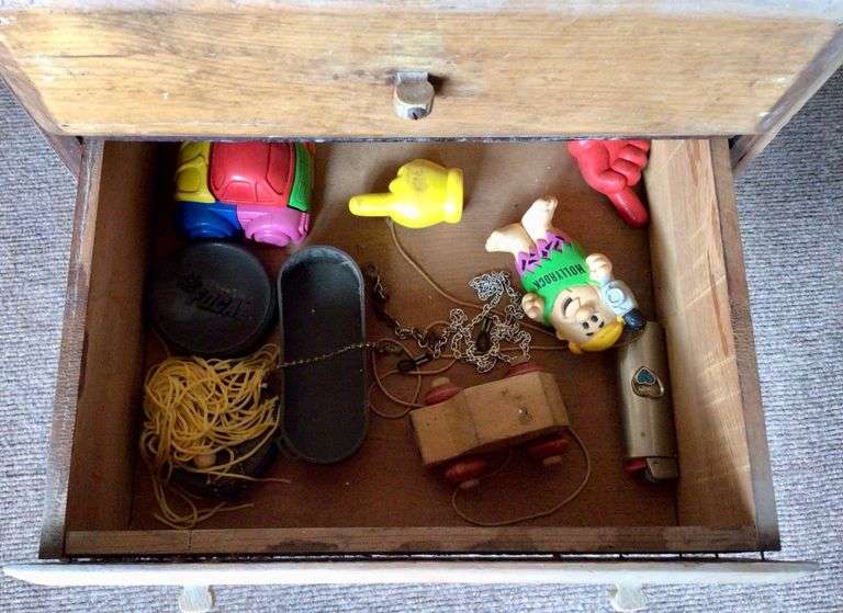 Wood Sewing Supplies Organizer