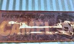 Camel Cigarette Sign - 32in x 12in