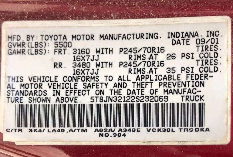 2002 Toyota Tundra - broke down on the side of the road, then a semi hit it * i had a key made, the motor fired up, sounds good. * The transmission is making a noise when shifted out of park * storage lien
