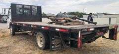 2006 Isuzu NPR - good blue title * transmission bolts fell out, transmission twisted and broke the case & also messed up the motor * Has the 6.0L gas motor from Chevy