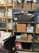 Box of Stamps, Fujitsu Fi-6130v Scanner, Metal Storage Cube, Desk Riser, Box of Keyboards, Metal & Plastic File Organizers, Hole Punch, Hanging Folders, Binders, Metal & Plastic Desktop Trays, Binding Supplies, Keyboards, Bluetooth Headsets, Working Condition Unknown
