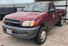 2002 Toyota Tundra - broke down on the side of the road, then a semi hit it * i had a key made, the motor fired up, sounds good. * The transmission is making a noise when shifted out of park * storage lien