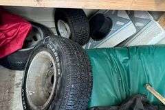 Standing Light, Misc. Tires, Mat, & Misc. Items, Working Condition Unknown