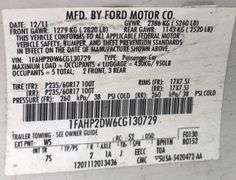 2012 Ford Taurus - rollover wreck * no key * no insurance * storage lien