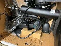 Box of Keyboards, Speakers, Misc. Electronic Items, Apc Battery Backups, Fortinet Phone, Docking Station, Kline Probe Pro Vdv 500-123, Box of Radio Chargers, Box of Misc. Electronics, Mice & Cords, Working Condition Unknown