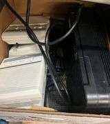 2 Gun Locking Cabinets (HEAVY - NO HELP AVAILABLE TO LOAD), HP Scanjet 4200c, HP LaserJet Pro 400, Monitors & Monitor Stands, Battery Backup, Ai Phone, Nikon Coolpix Camera, Working Condition Unknown