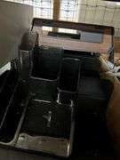 Box of Keyboards, Box of Misc. Cables, 2 20” Monitors, Cord & Stands, Metal & Plastic Desk Trays, Misc. Toner Cartridges, 2 Coffee Pots, Box of Cables For Computers, Briefcase W/Lock, Box of Misc. Office Supplies, Frame For Filing Cabinet, Screen Protectors, Working Condition Unknown