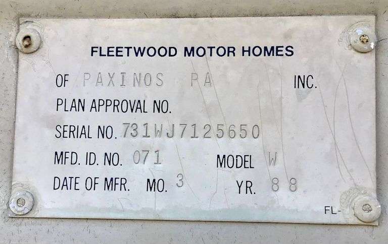 1988 Chevrolet Motorhome