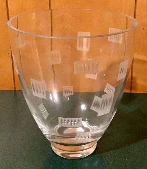Decorative Cut Glass Vase