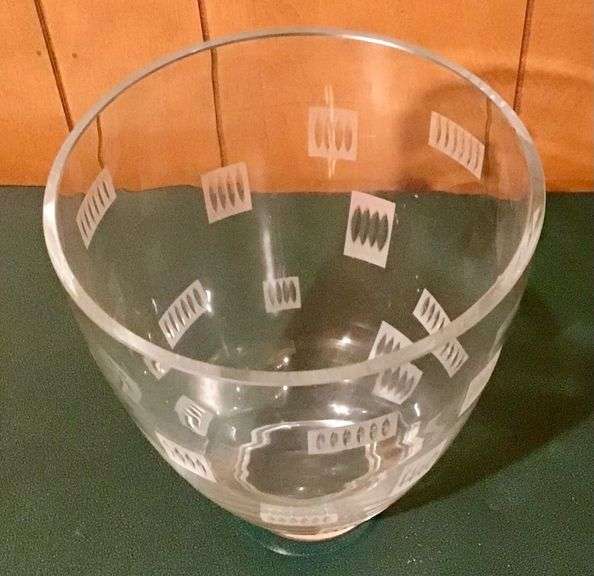 Decorative Cut Glass Vase