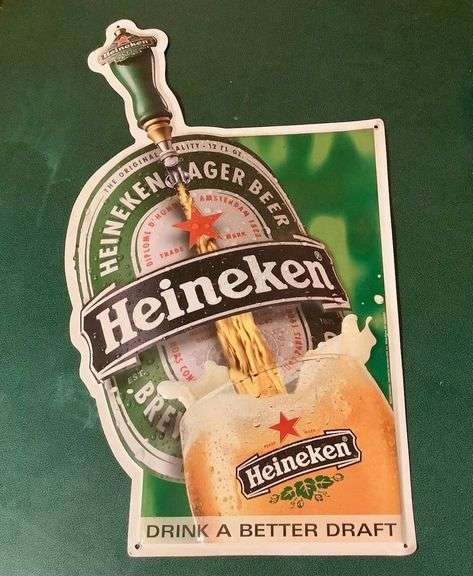 Heineken Tin Sign