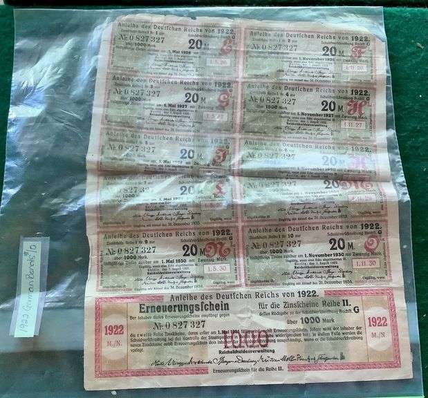 1922 German Bonds