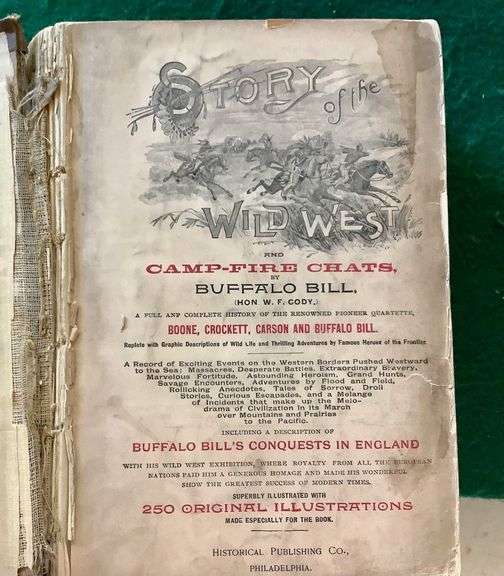Antique Book - Story of the Wild West - c.1888