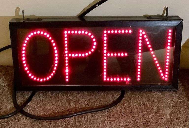 Lighted Open Sign