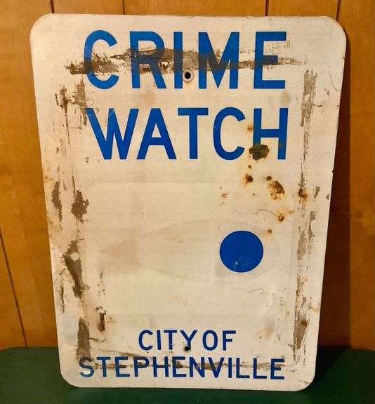 Crime Watch Sign