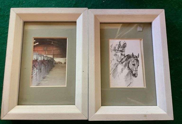 2 Framed Equestrian Art