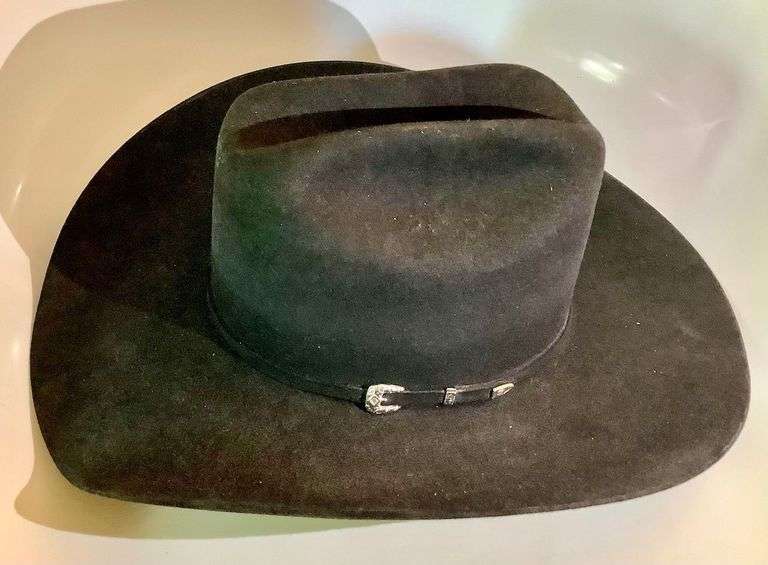 David's 5X Black Felt Hat - Size 7-1/8