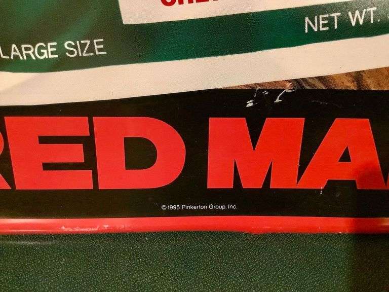 Red Man Tobacco Tin Sign