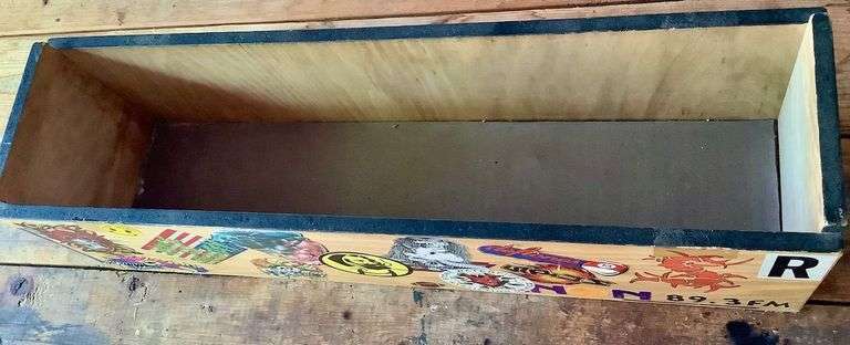 Decorated Wood Storage Box