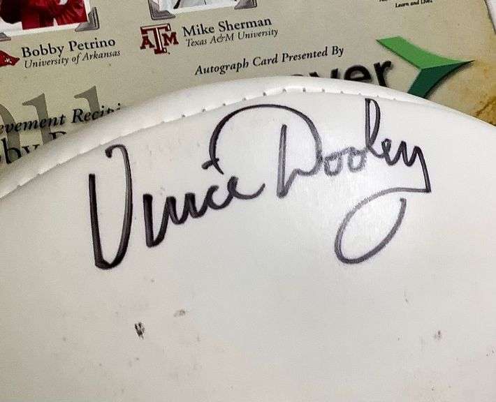 2011 Autographed Bear Bryant Award Football
