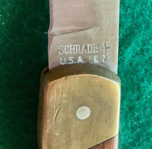 Schrade Folding Knife with Sheath