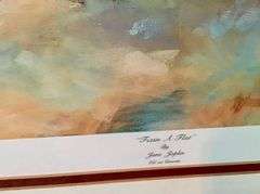 Framed Limited Edition Signed Art Print - Jane Joplin - "Fixin A Flat"